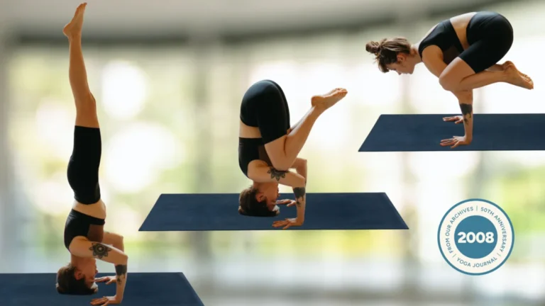 The Art of Flight: Mastering the Transition from Tripod Headstand to Crane Pose