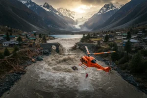 Catastrophe in the Himalayas: Glacier Collapse Triggers Devastating Floods on Nepal-China Border