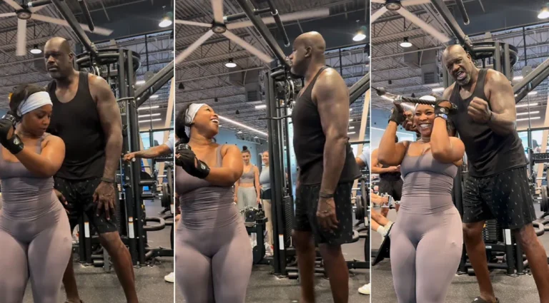 From Reluctant Gym-Goer to Viral Sensation: The Day Shaquille O’Neal Crashed a Fitness Influencer’s Workout